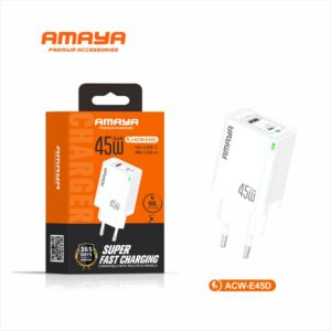 CHARGEUR GAN 45W USB-C + USB-A