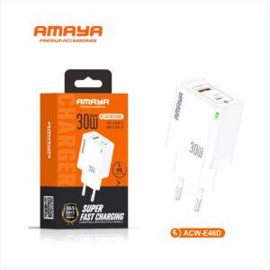 Chargeur GaN 30W USB-C + USB-A